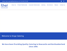 Tablet Screenshot of kingscatering.co.uk